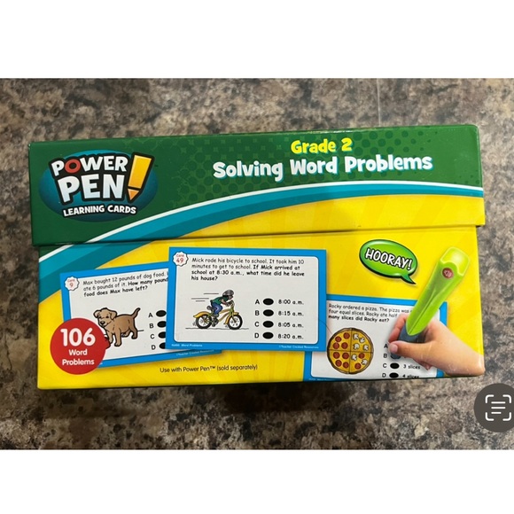 $5 POWER PEN 2nd GRADE SOLVING WORD PROBLEMS. NEVER USED $5 WHEN BUNDLED WITH 3 - Picture 2 of 9